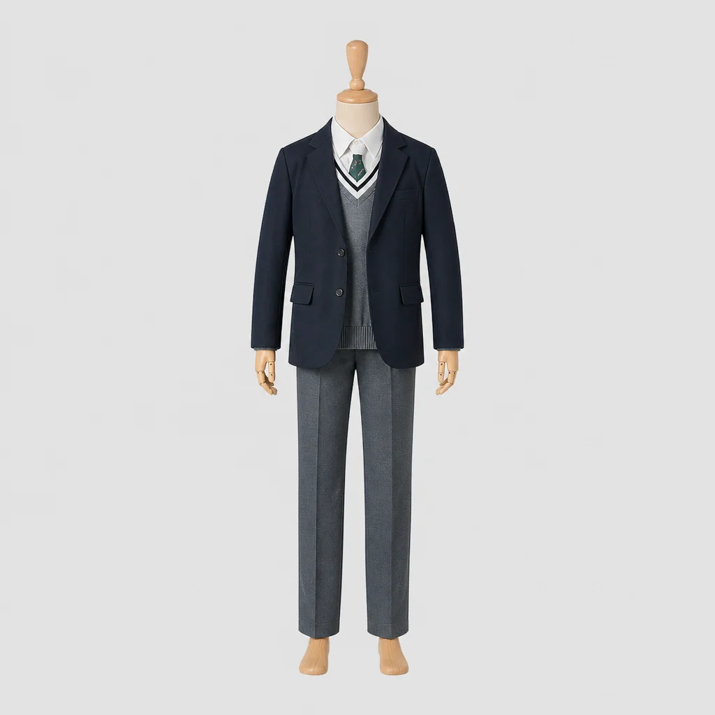 清教学園高校の男子の制服のイメージ