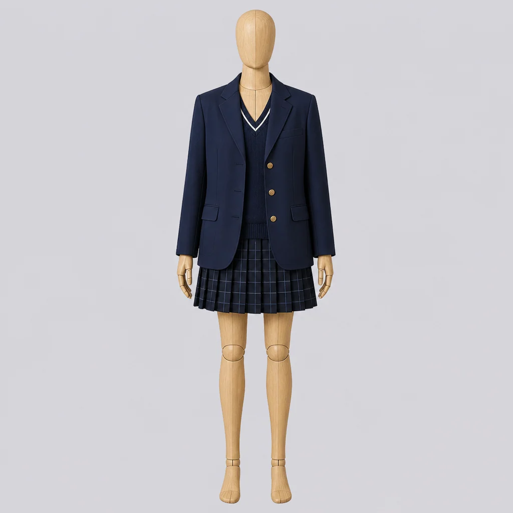 柏原高校の女子の制服のイメージ