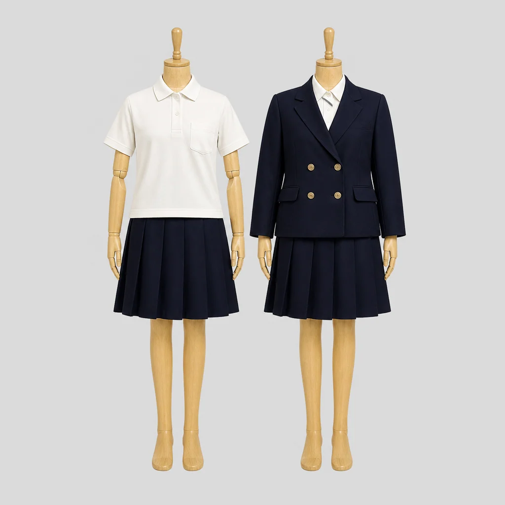 神戸常盤女子高校の制服のイメージ