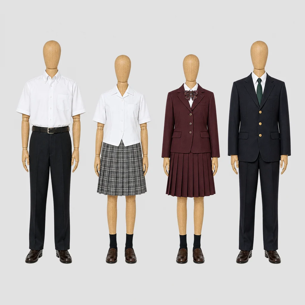 市川高校の制服のイメージ