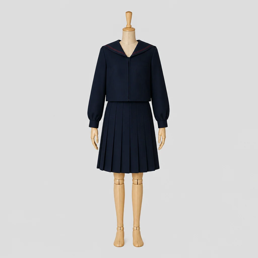 那賀高校の女子の制服のイメージ