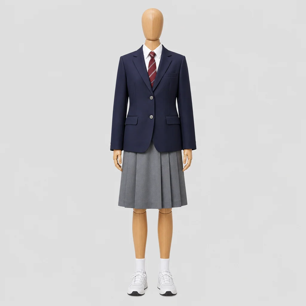 米子北斗高校の制服のイメージ