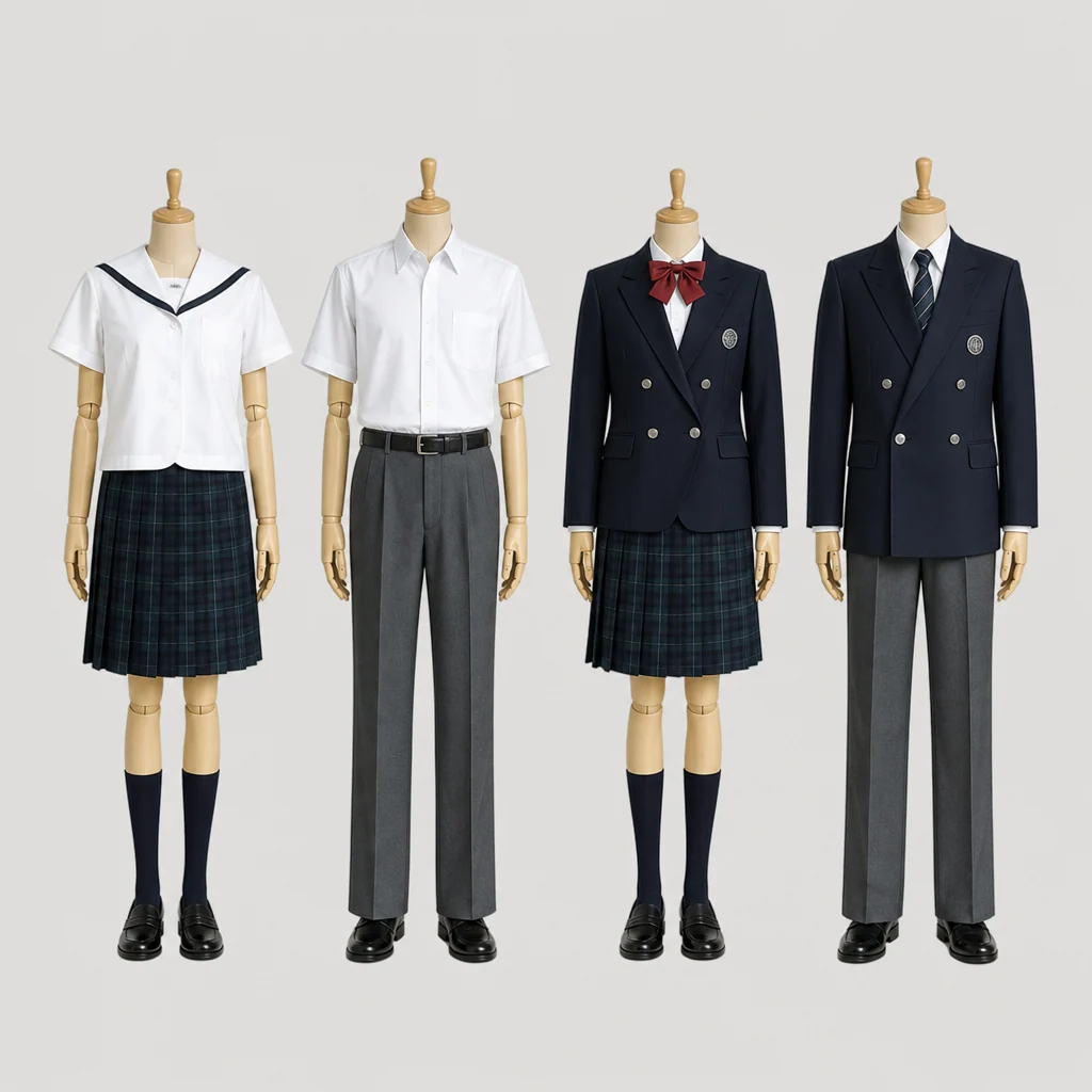笠岡商業高校の制服のイメージ