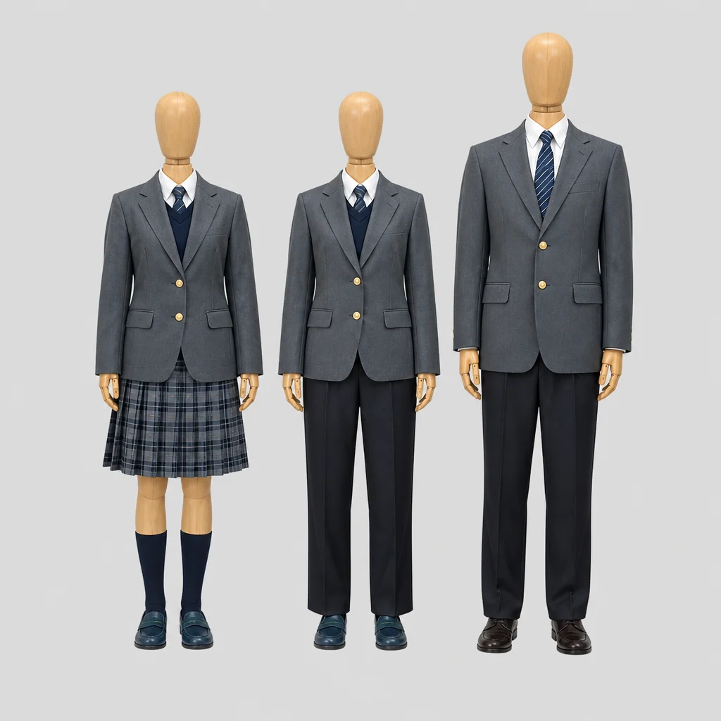 邑久高校の制服のイメージ