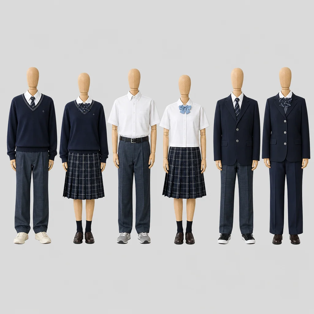 玉野商工高校の制服のイメージ