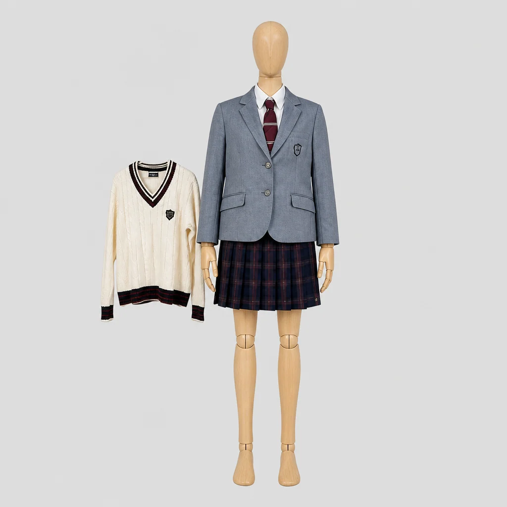 岡山理科大学附属高校の女子の制服のイメージ