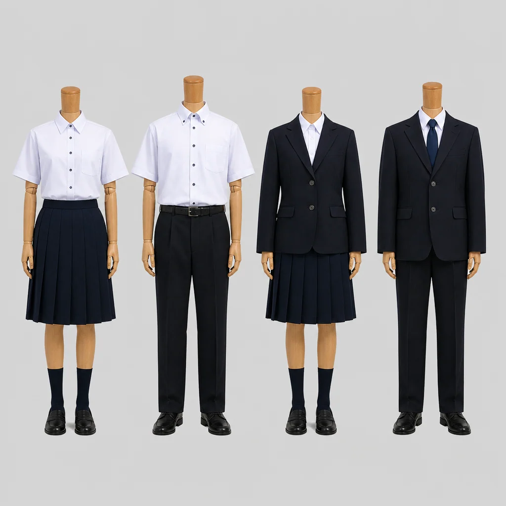 世羅高校の制服のイメージ