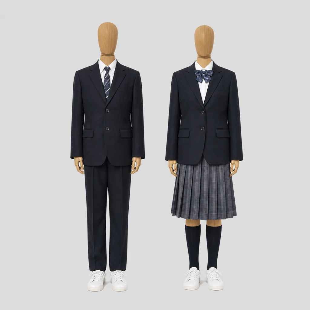 上下高校の制服のイメージ