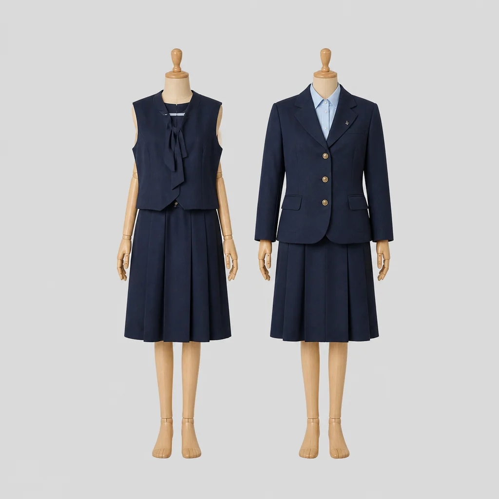 大門高校の女子の制服のイメージ
