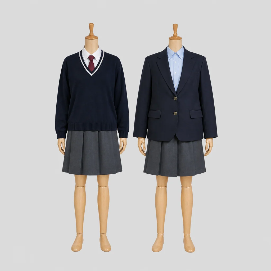 舟入高校の制服のイメージ