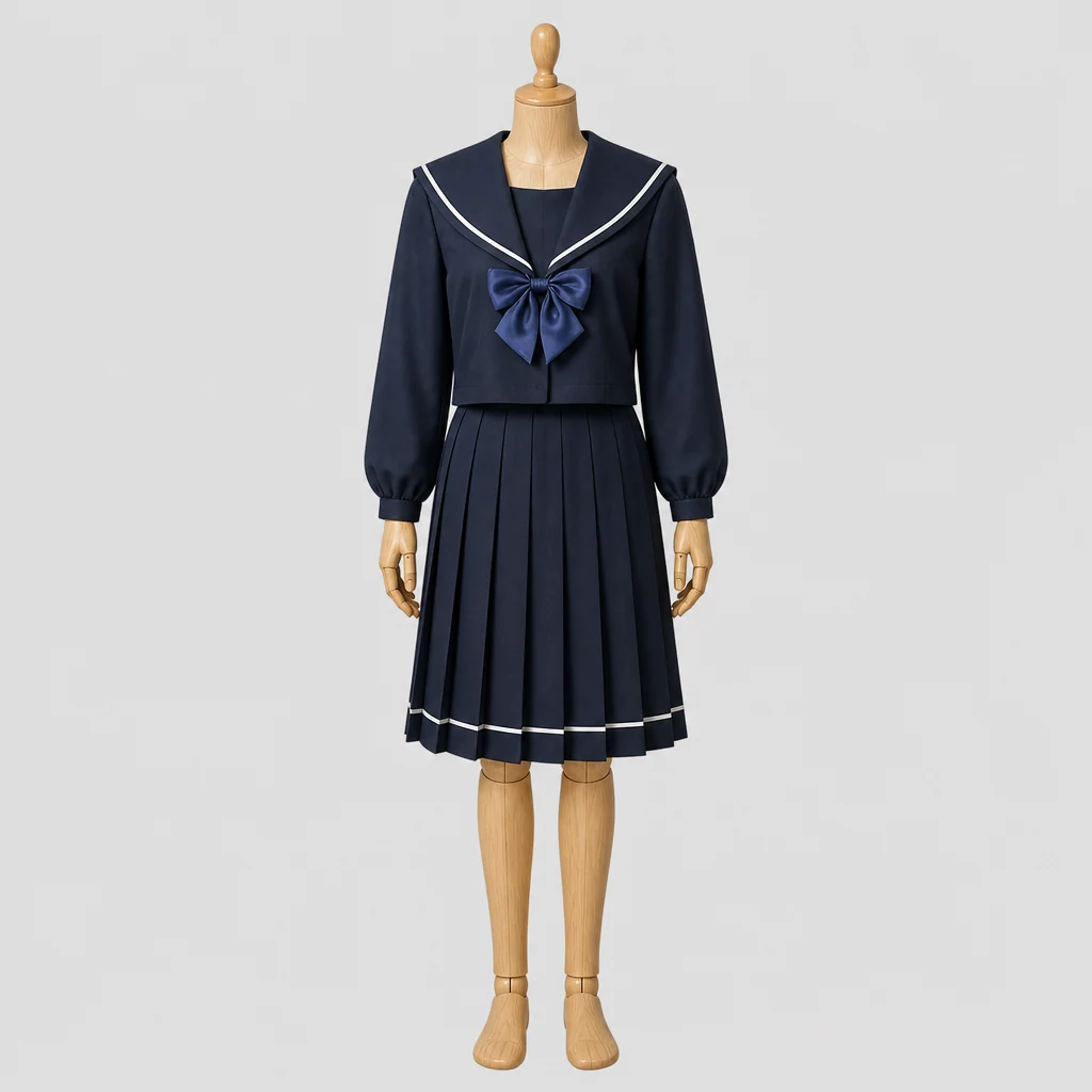 直方高校の女子の制服のイメージ