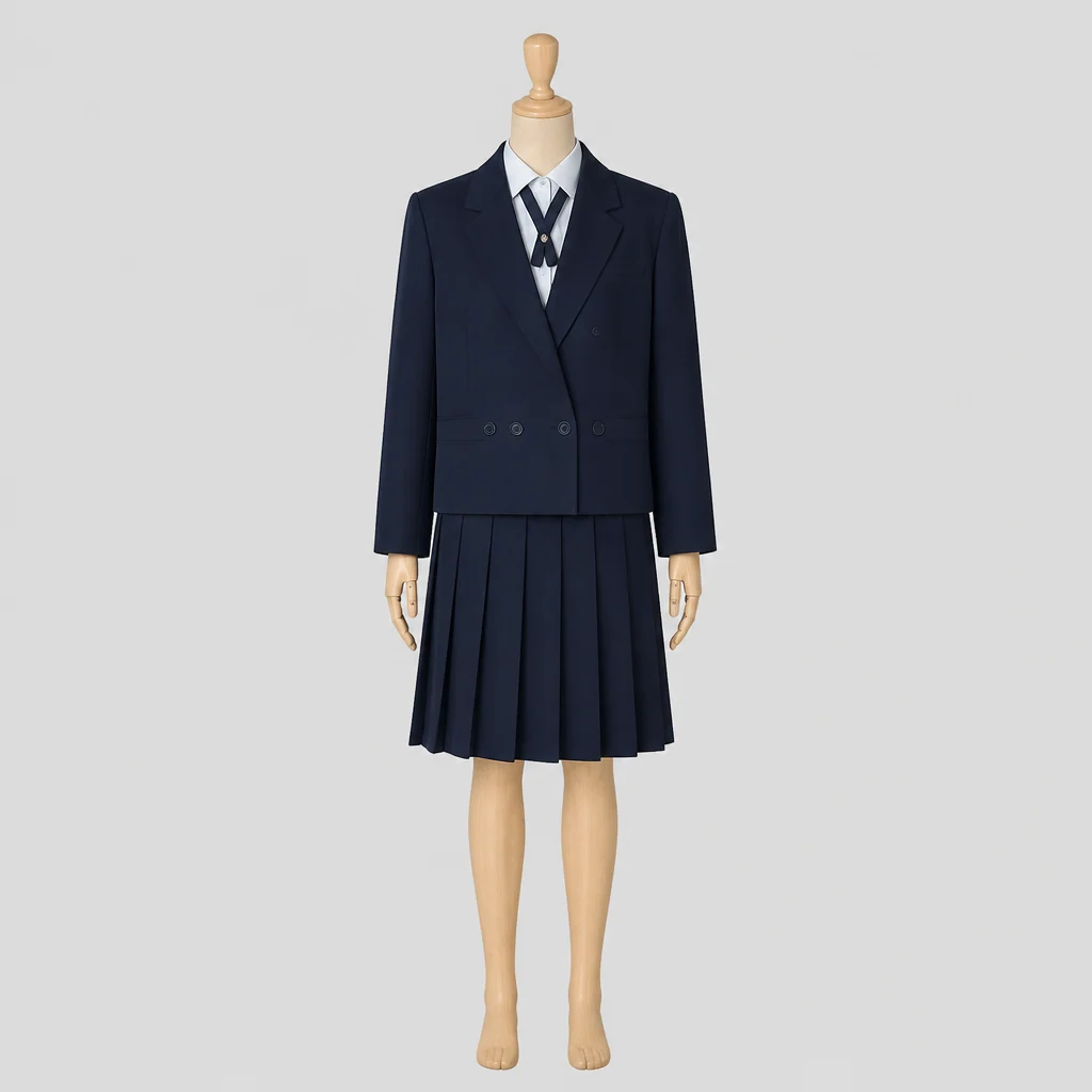 八女高校の制服のイメージ