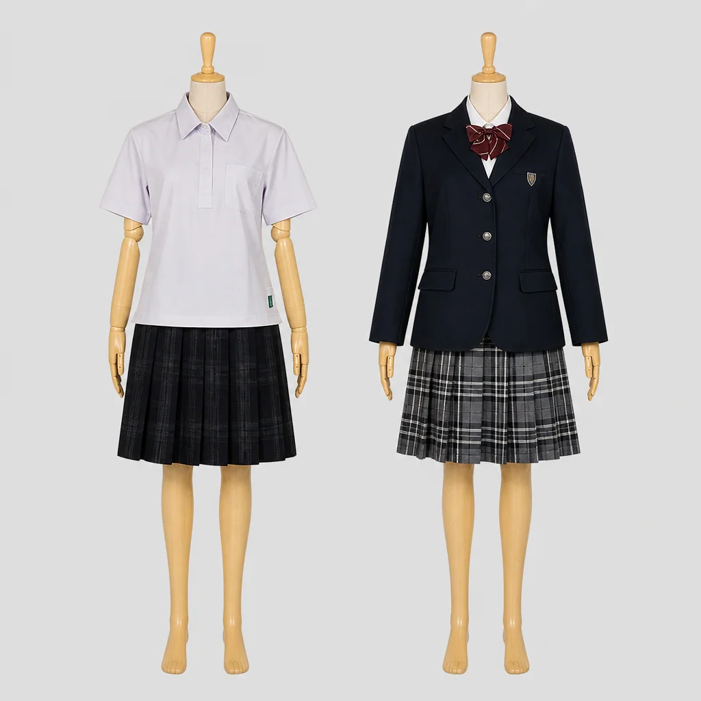 福岡大学附属若葉高校の制服のイメージ