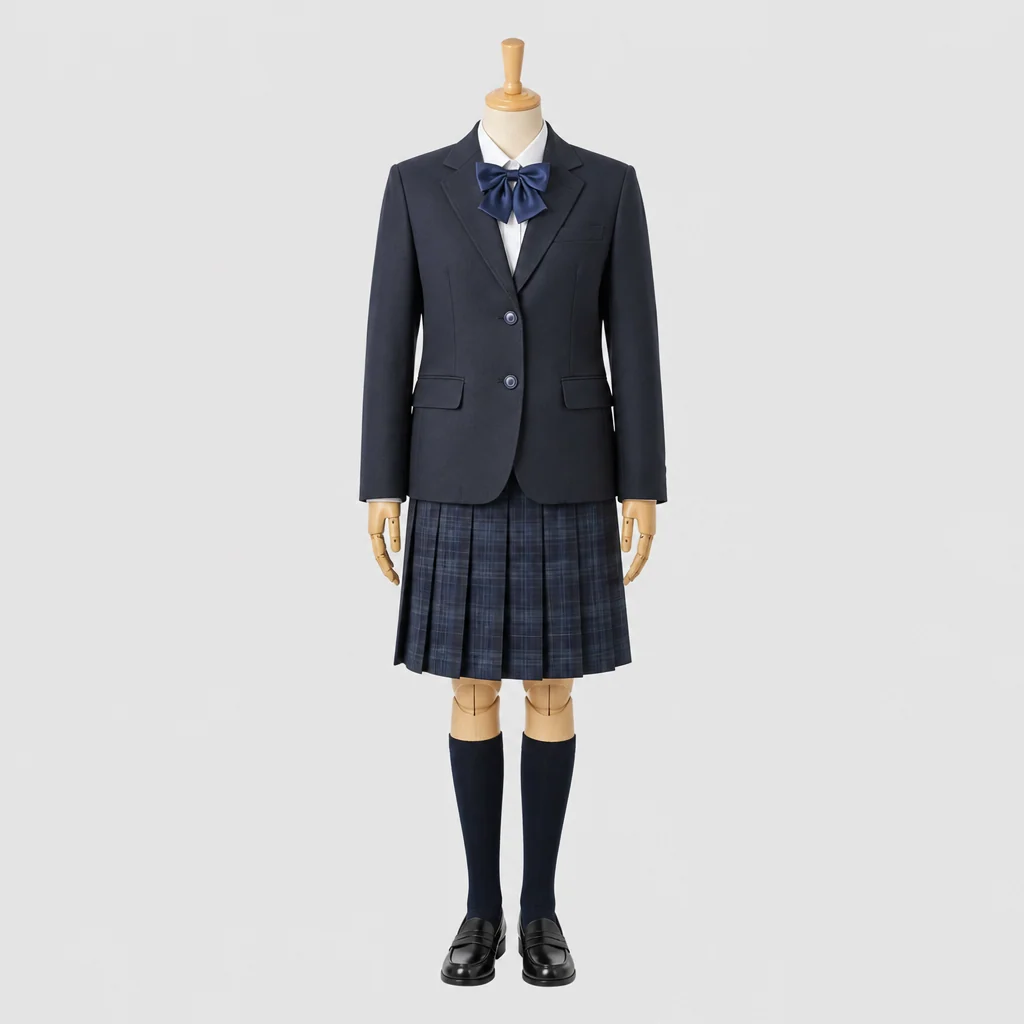 久留米信愛高校の制服のイメージ