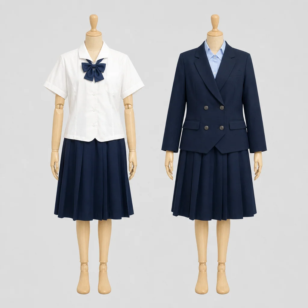 佐賀商業高校の制服のイメージ