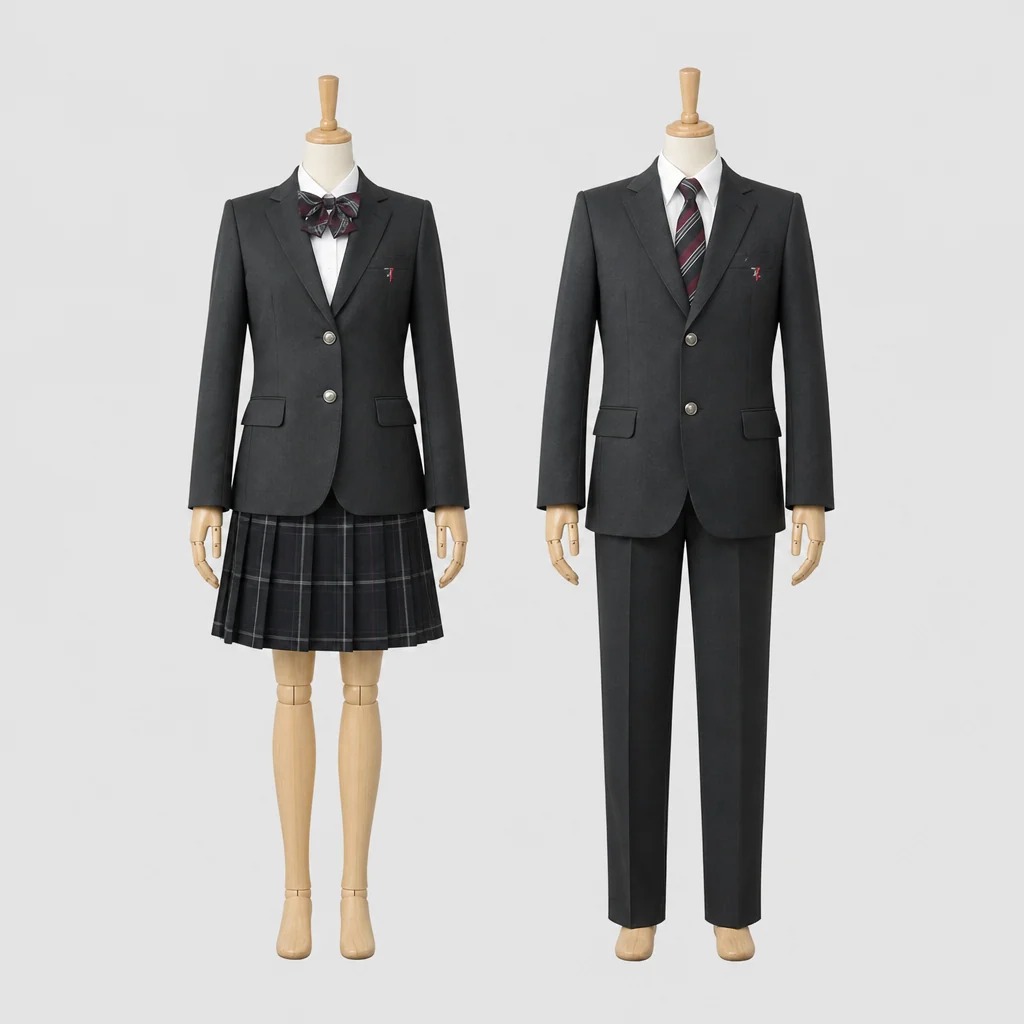 白石高校の制服のイメージ