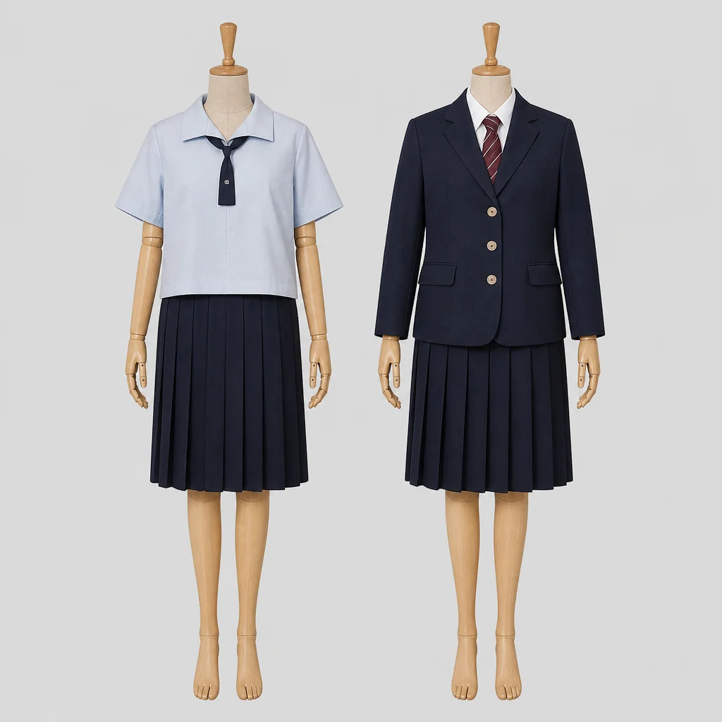 必由館高校の制服のイメージ