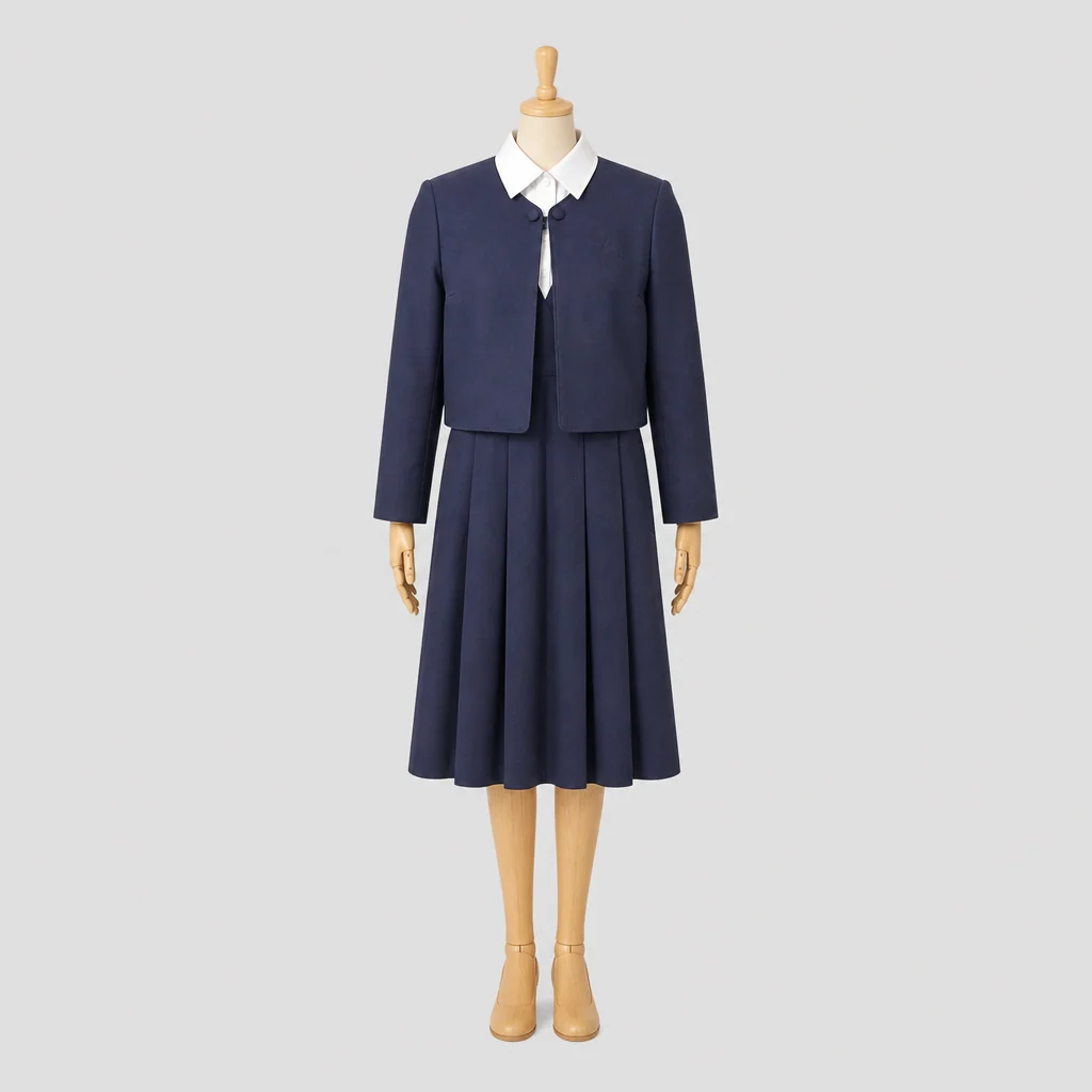熊本信愛女学院高校の制服のイメージ