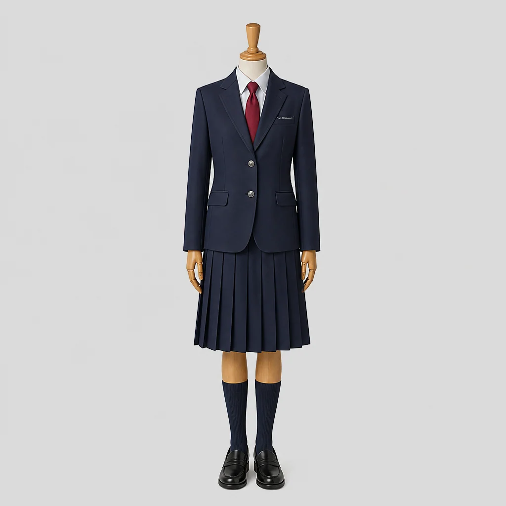 川内高校の女子の制服のイメージ