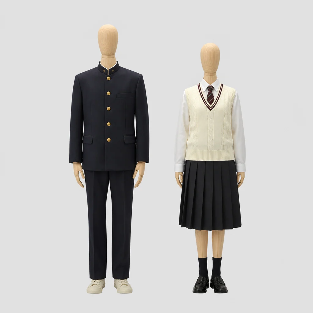蒲生高校の制服のイメージ
